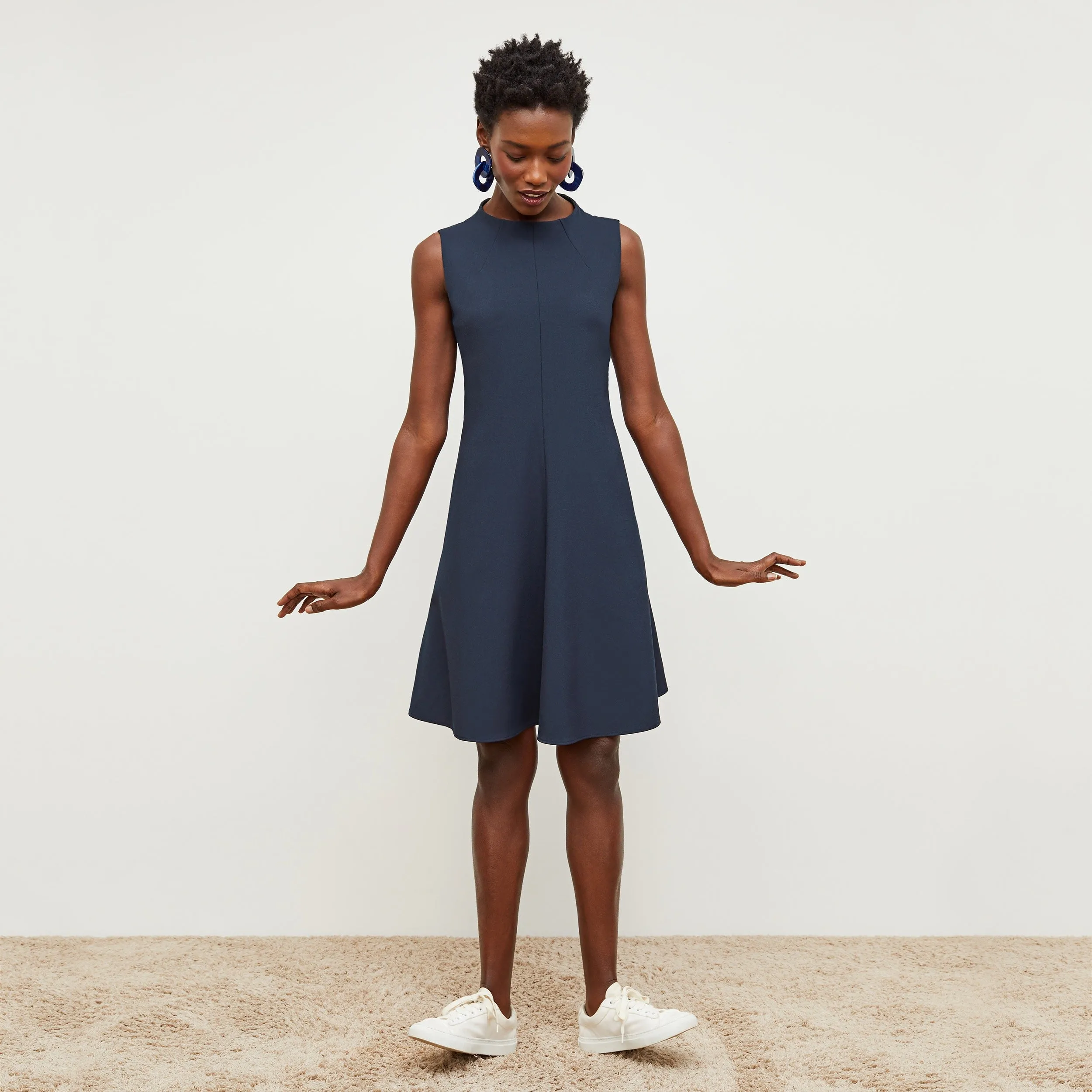 Malala 1.0 Dress - Recycled WonderTex :: Midnight