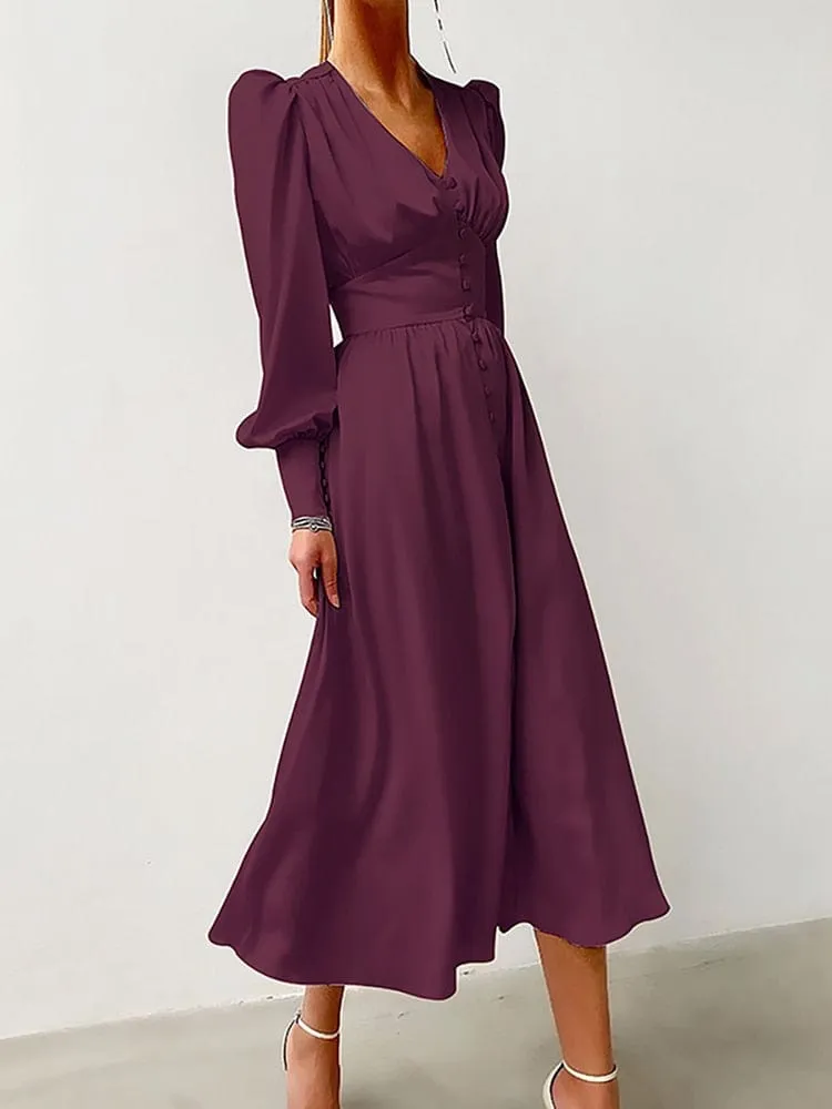 Maliyah Elegant Midi Dress