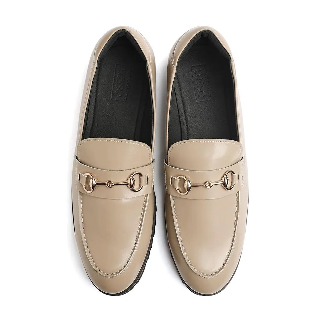 Matthew Featherlite - Beige Horsebit Loafers