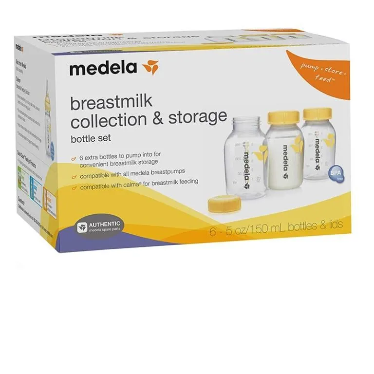 Medela Breastmilk Collection and Storage Bottles - 150ml