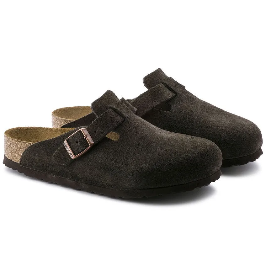 Men's Boston Soft Footbed Suede Leather (Mocha)