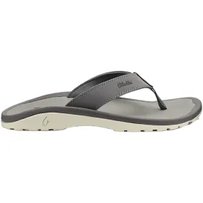 Men's OluKai Ohana Graphite/Graphite Synthetic