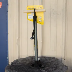 Mike PLUMPATIRE - a wood-handled Floor Pump