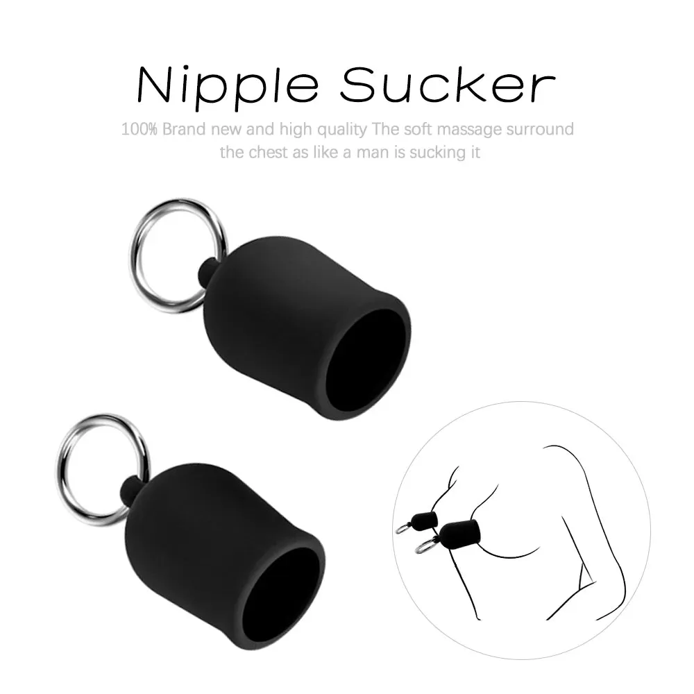 Nipple Sucking Pump Enlarger - 2pcs Clit Sucker Sex Toys for Women Men