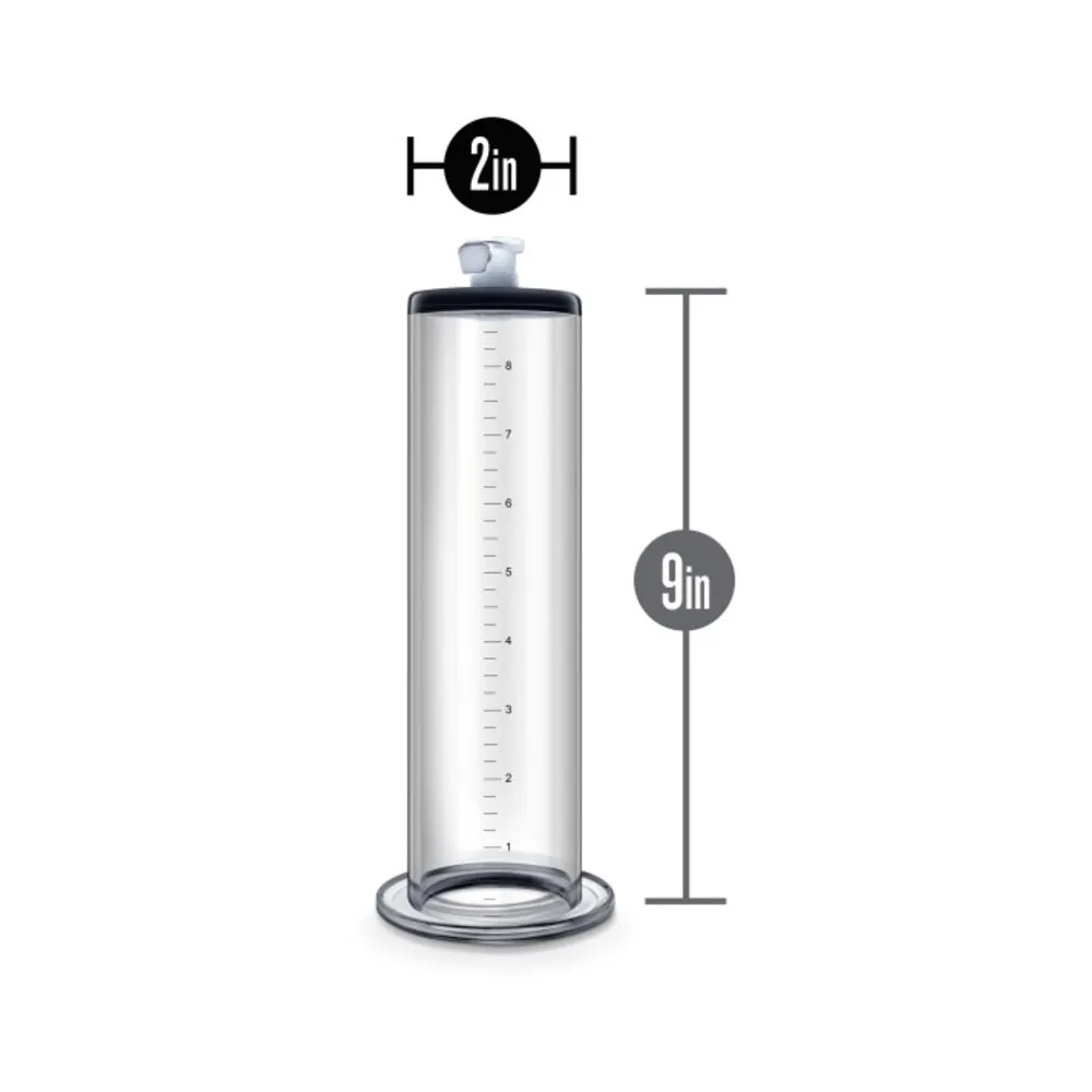 Performance - 9in X 2in Penis Pump Cylinder - Clear