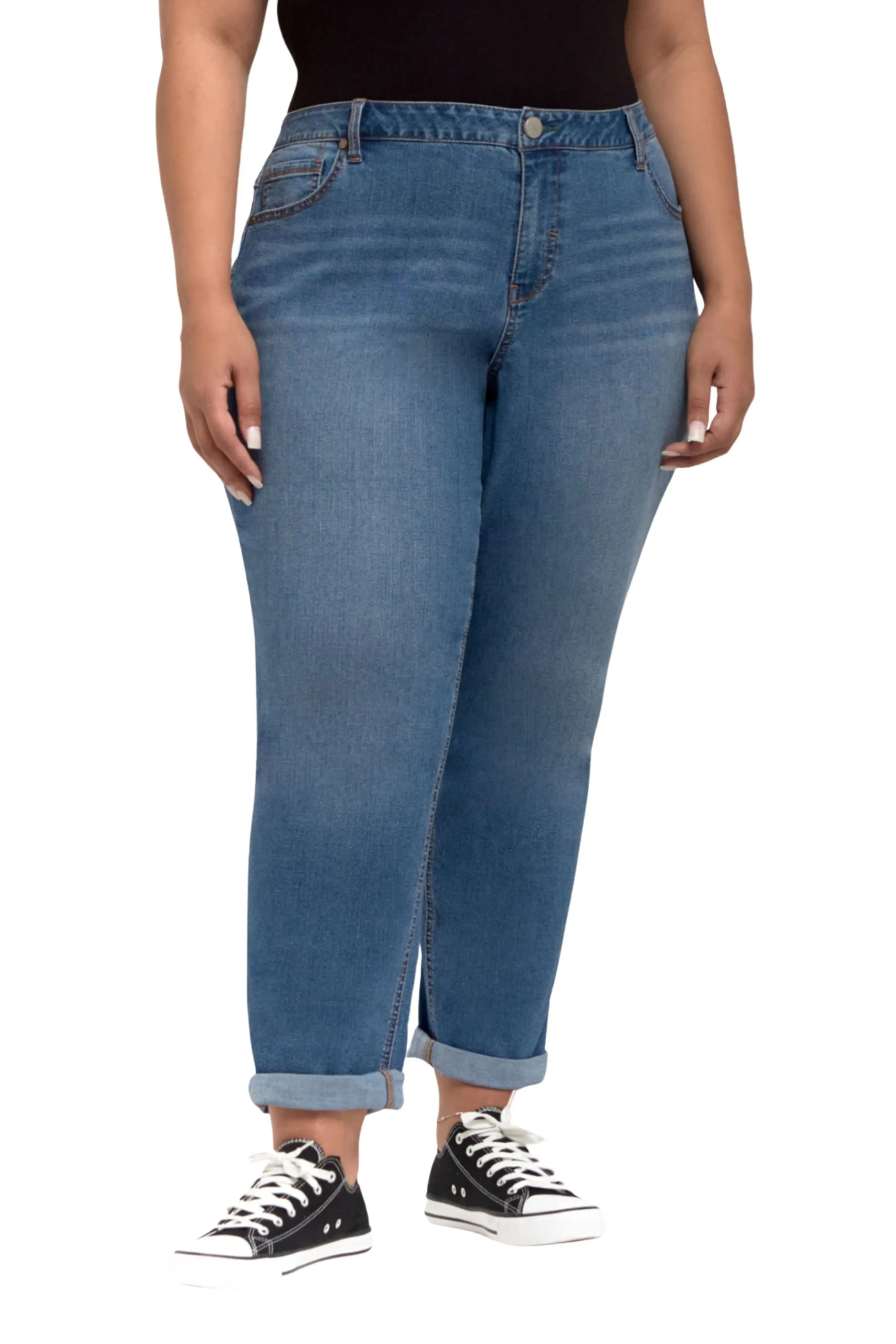 Plus Re:Denim Boyfriend Jeans in Benny