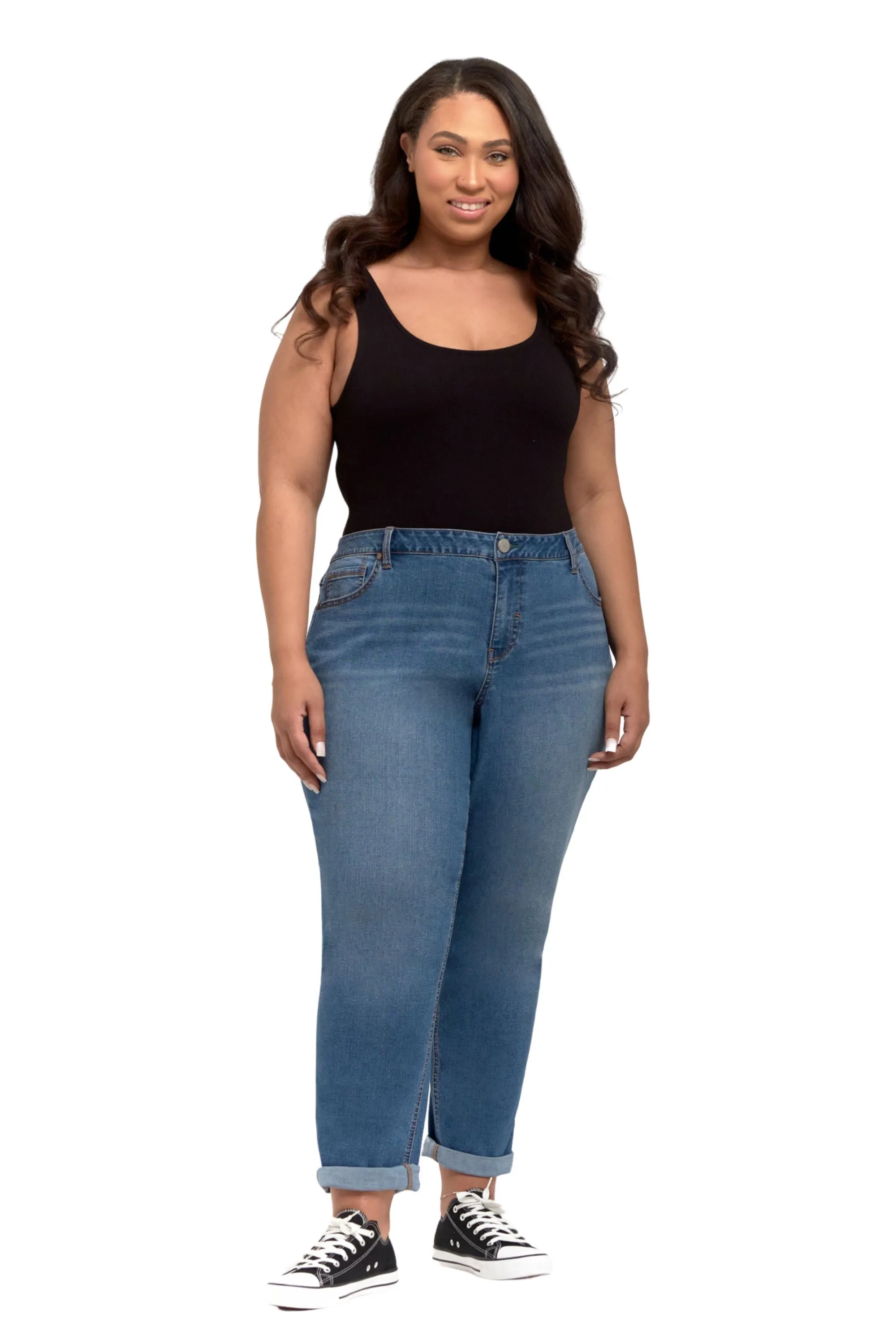 Plus Re:Denim Boyfriend Jeans in Benny