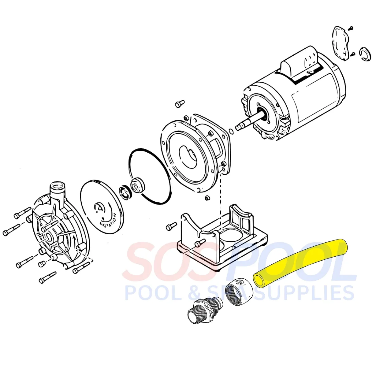 Polaris Flexible Booster Pump Soft Hose | 6' | P19