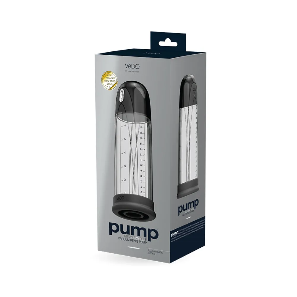 Pump Rechargeable Vacuum Penis Pump Black