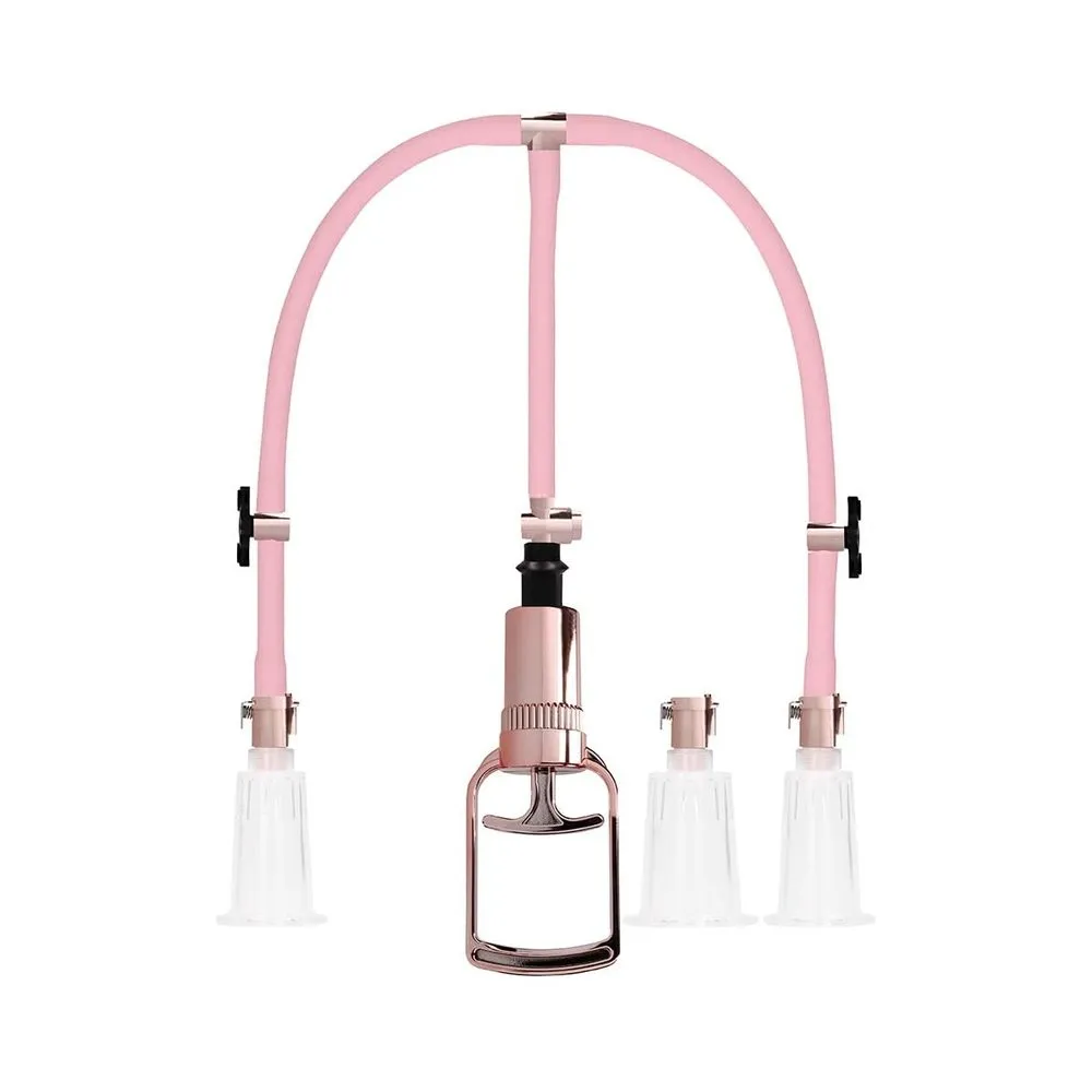 Pumped - Clitoral & Nipple Pump Set Large - Rose