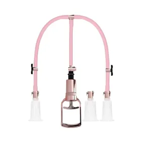 Pumped - Clitoral & Nipple Pump Set Large - Rose