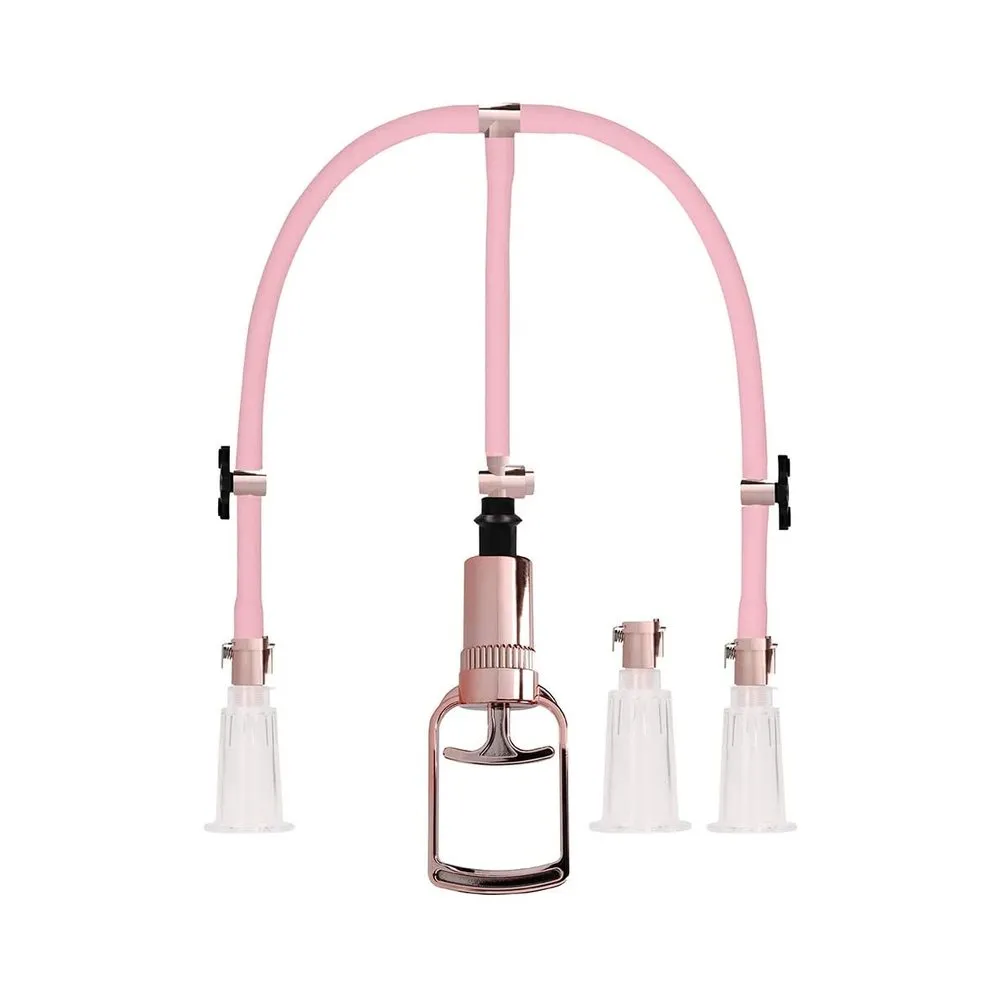 Pumped - Clitoral & Nipple Pump Set  Medium - Rose