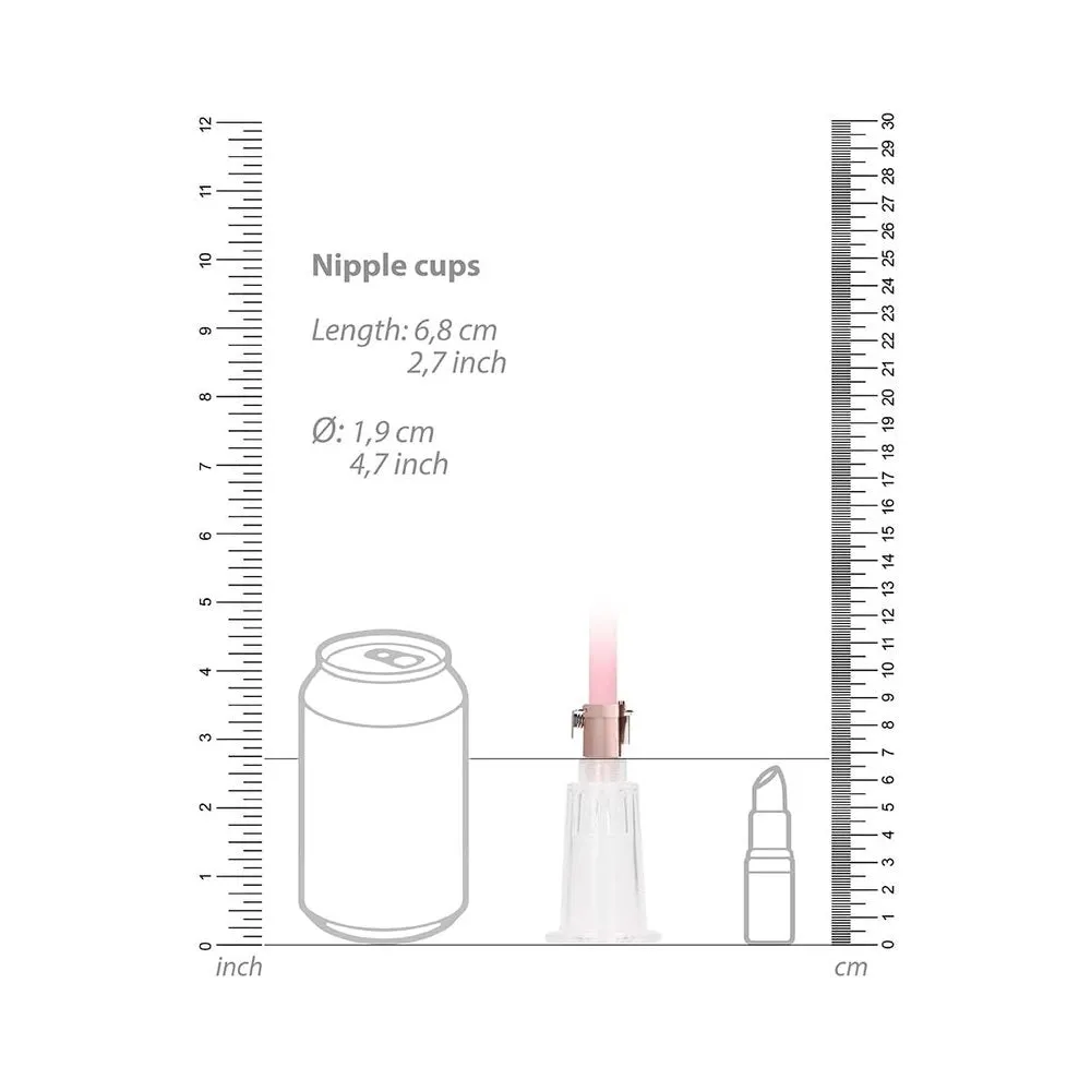 Pumped - Clitoral & Nipple Pump Set  Medium - Rose