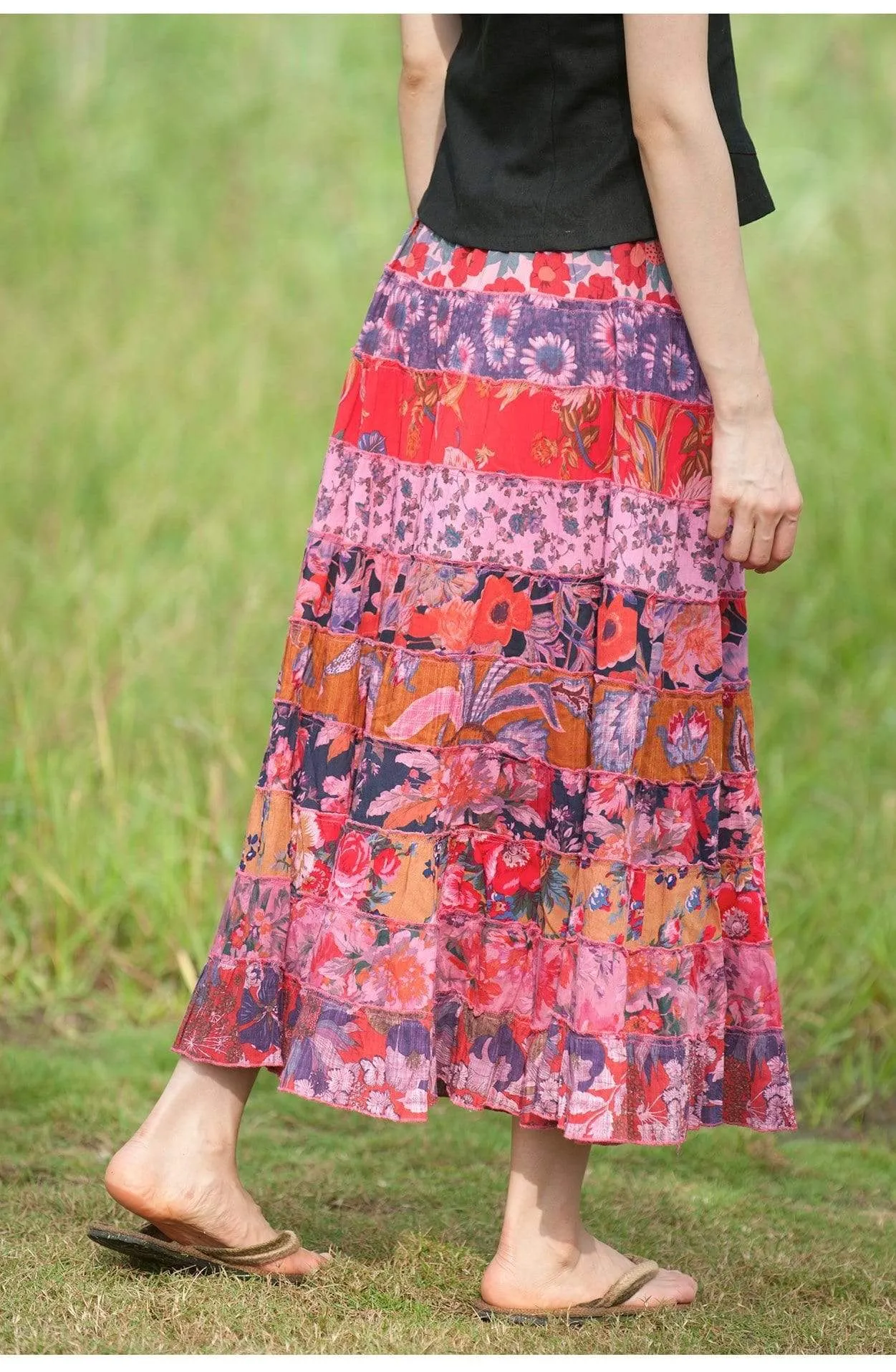 Random Patchwork Hippie Skirt