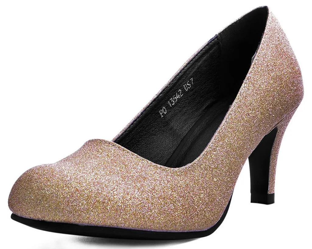 Rose Glitter Heel