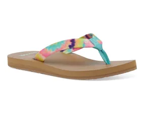 Sanuk Ashland ST Tie Dye Sandal-Turquoise Multi