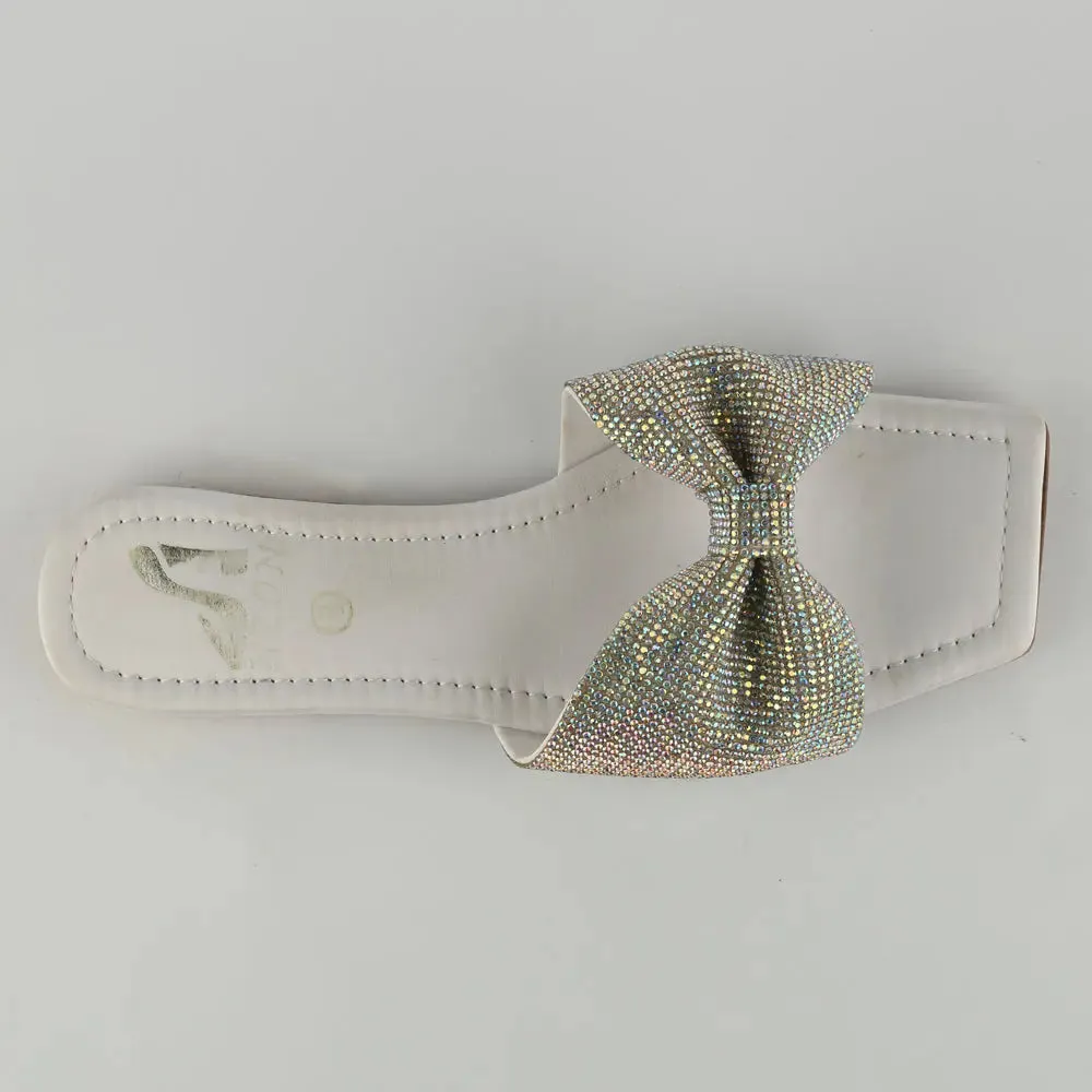 Shimmer Bow Slipper