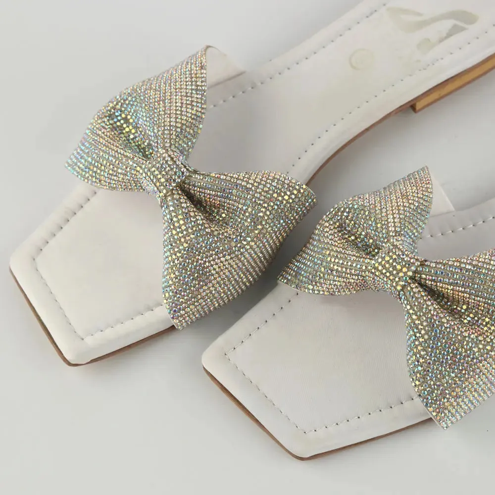 Shimmer Bow Slipper