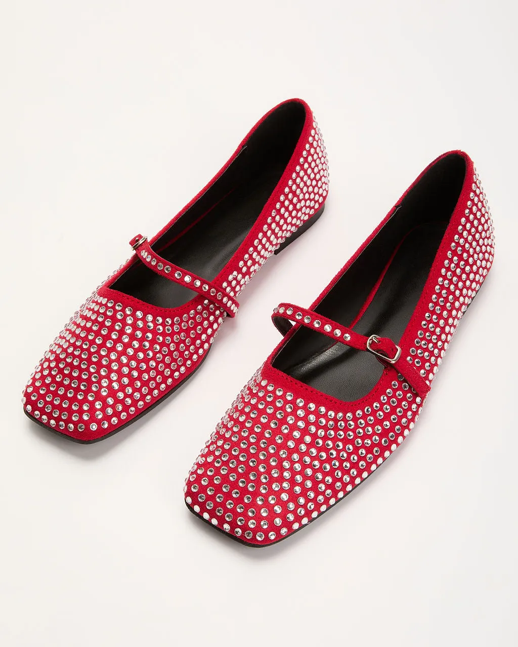 Shine On Rhinestone Embellished Flats