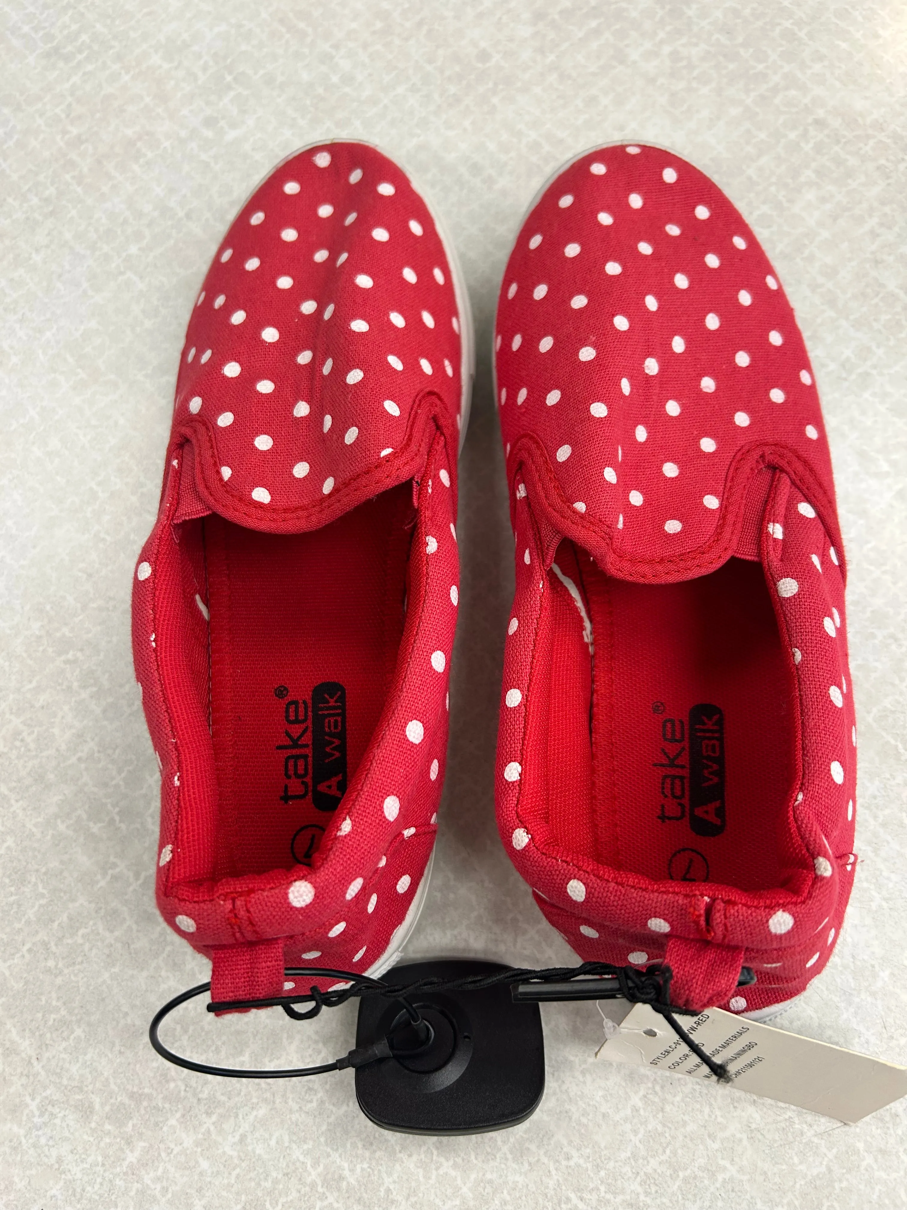 Shoes Flats By Clothes Mentor In Polkadot Pattern, Size: 7