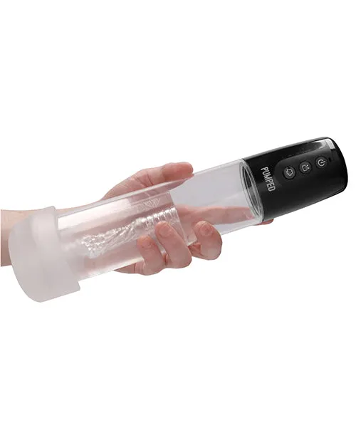 Shots Pumped Automatic Cyber Pump Masturbation Sleeve W/free Silicone Cock Ring