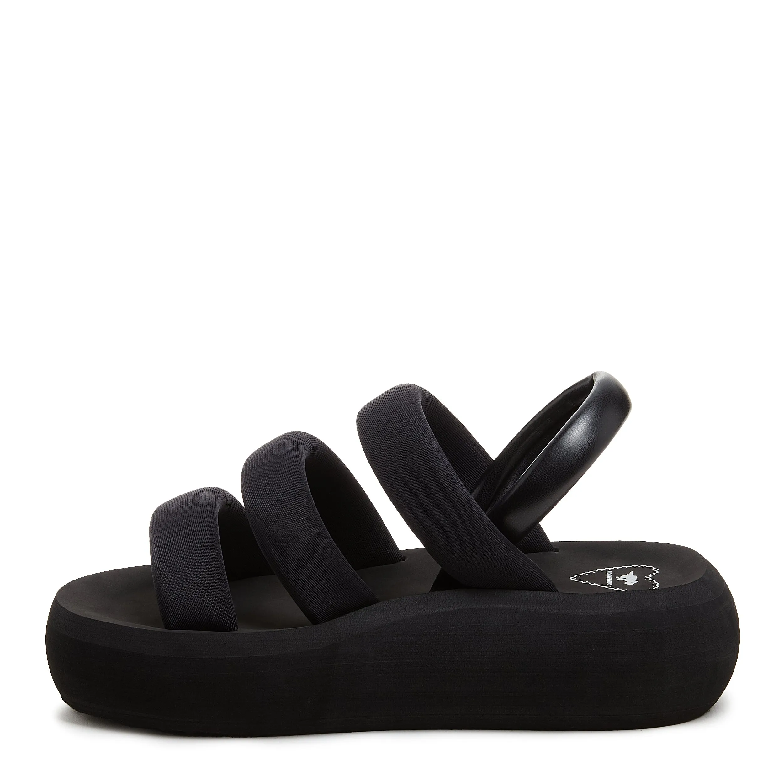 Smile Black Strappy Sandal