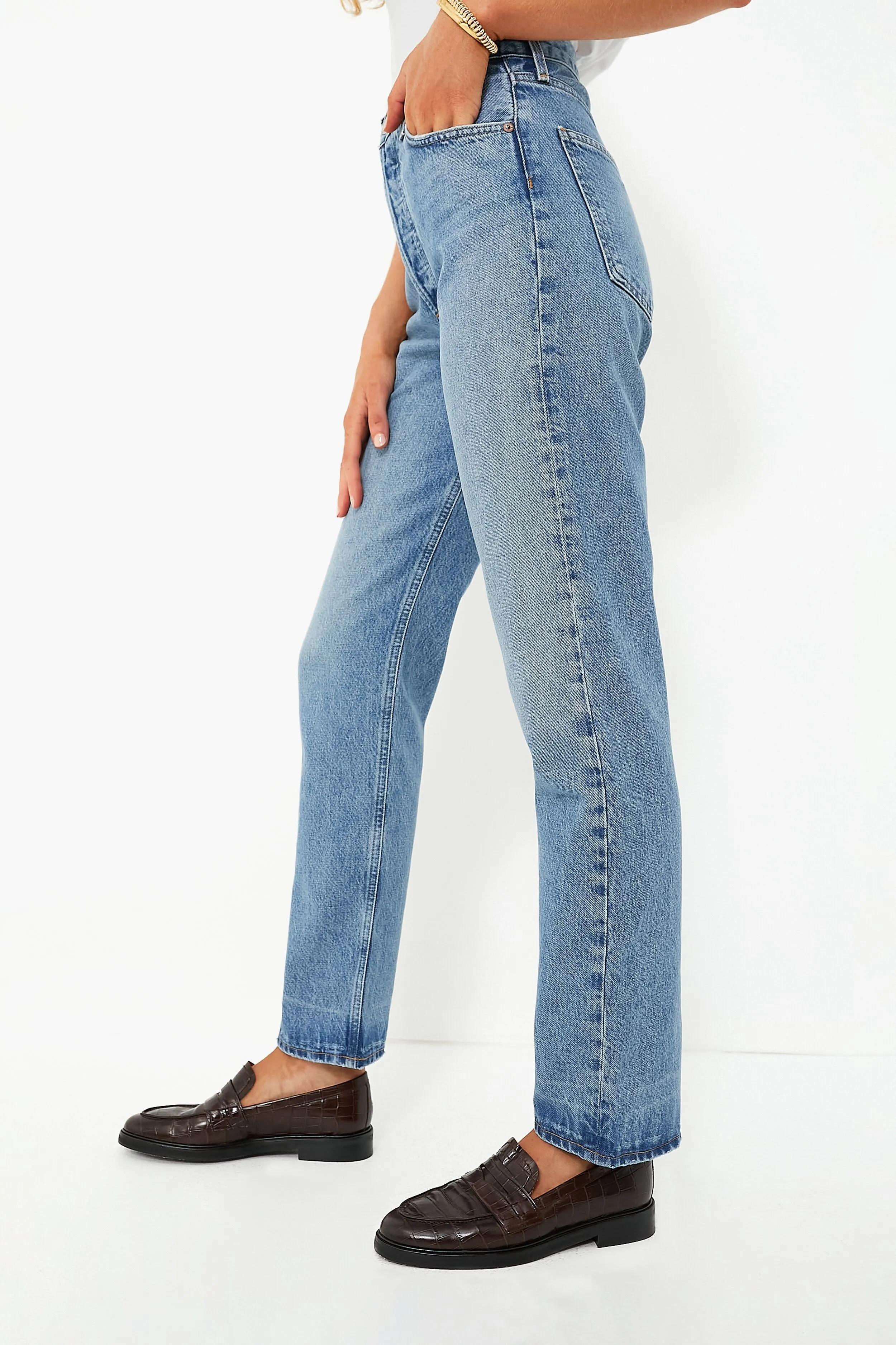 Soul 90's Pinch Waist High Rise Straight