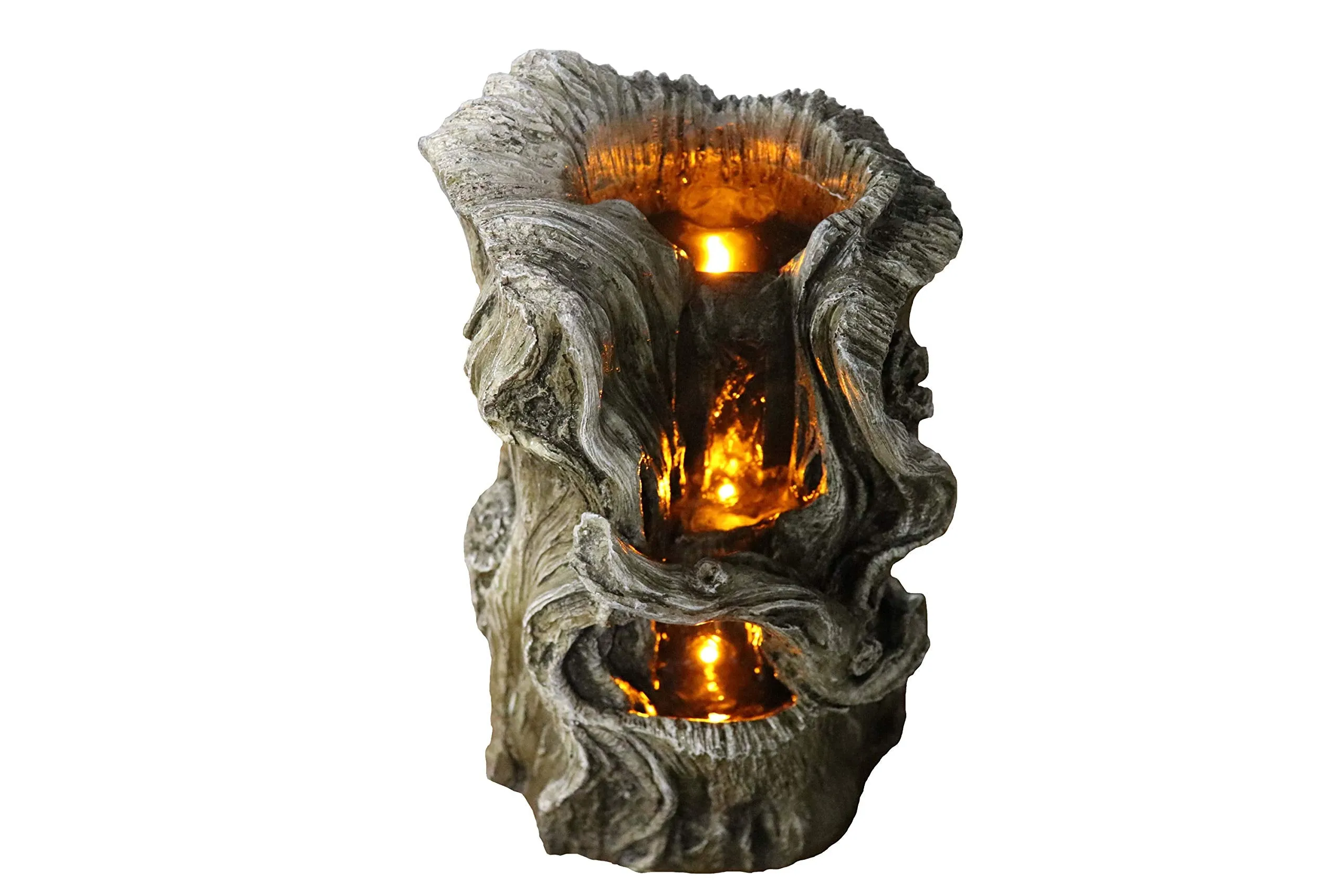 Stump Fountain Relaxation Fountain Indoor Fountain Fountain for Interior Decoration Tabletop Fountain