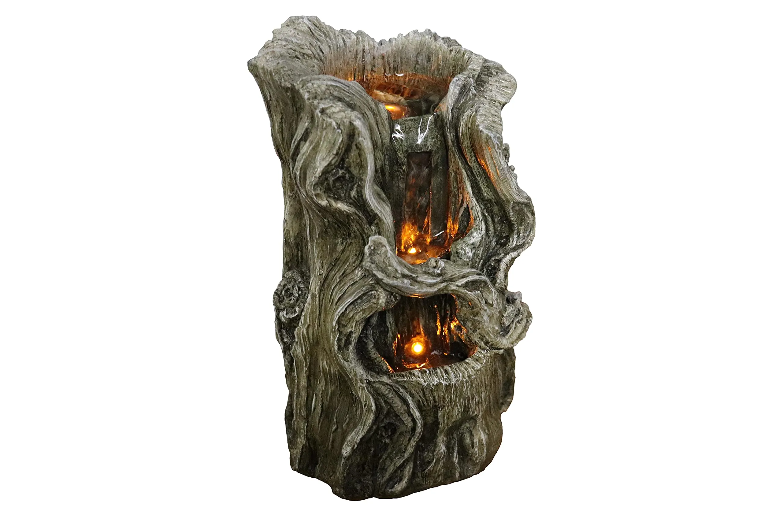 Stump Fountain Relaxation Fountain Indoor Fountain Fountain for Interior Decoration Tabletop Fountain