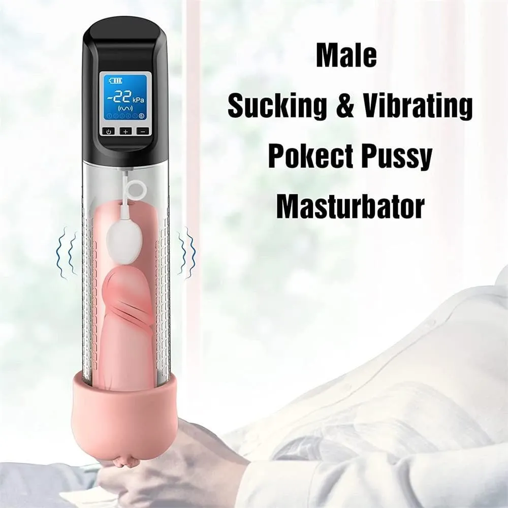 Supreme Male Penis Enlarger Automatic Vacuum Enhancement Pump with LED Screen 3.0