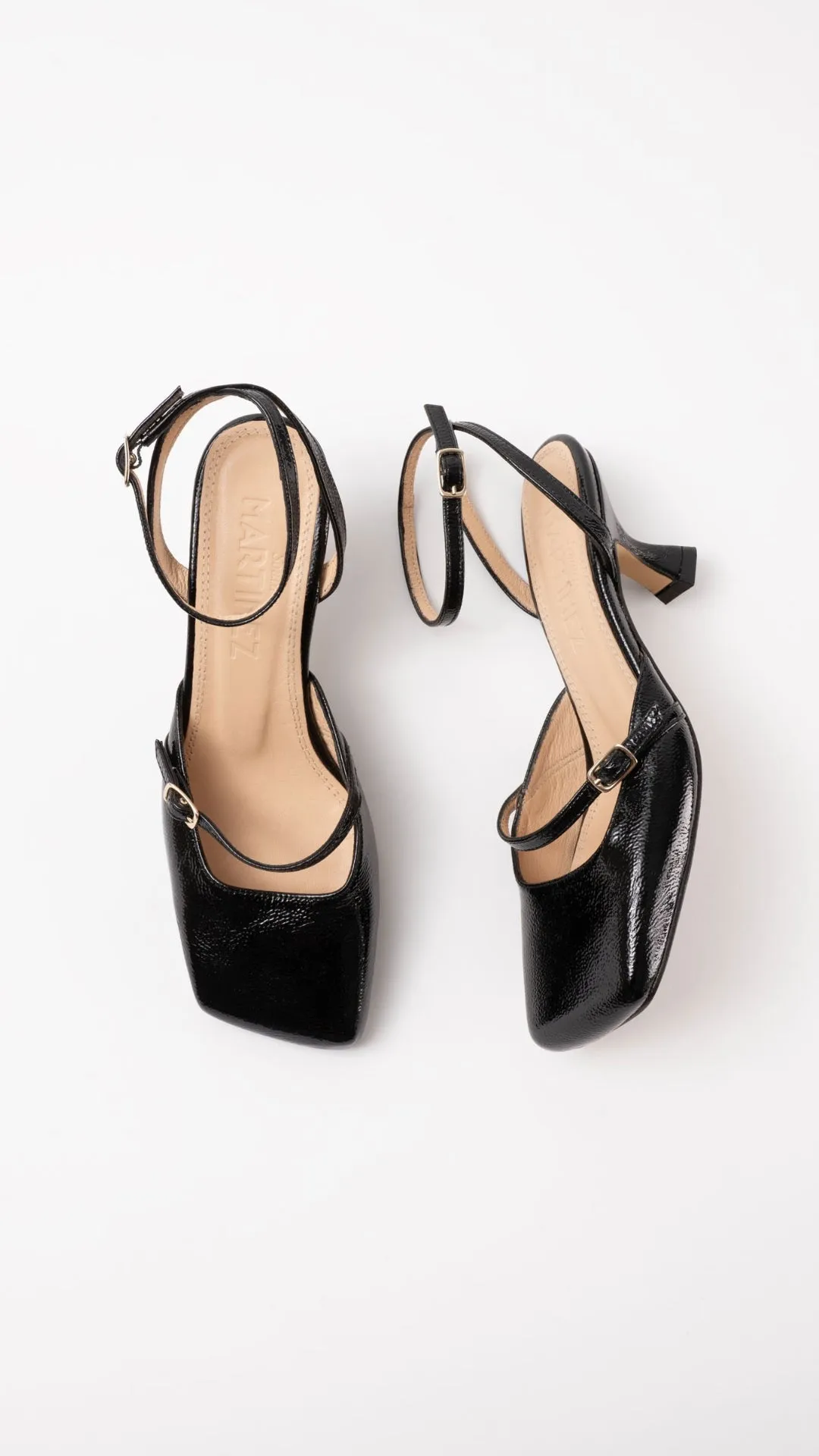 TERESA -  Black Patent Leather Pumps