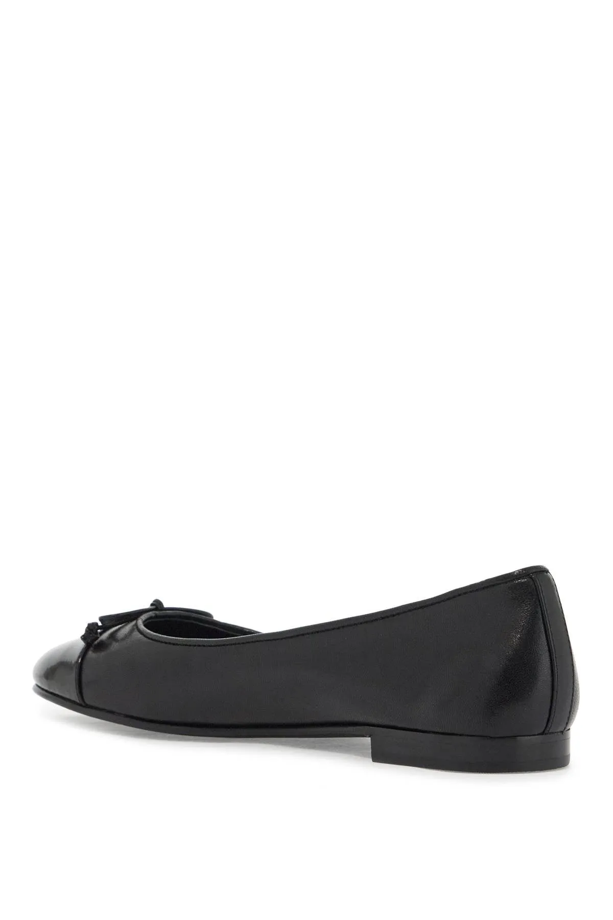 Tory Burch Ballet Flats With Patent Pointed Toe