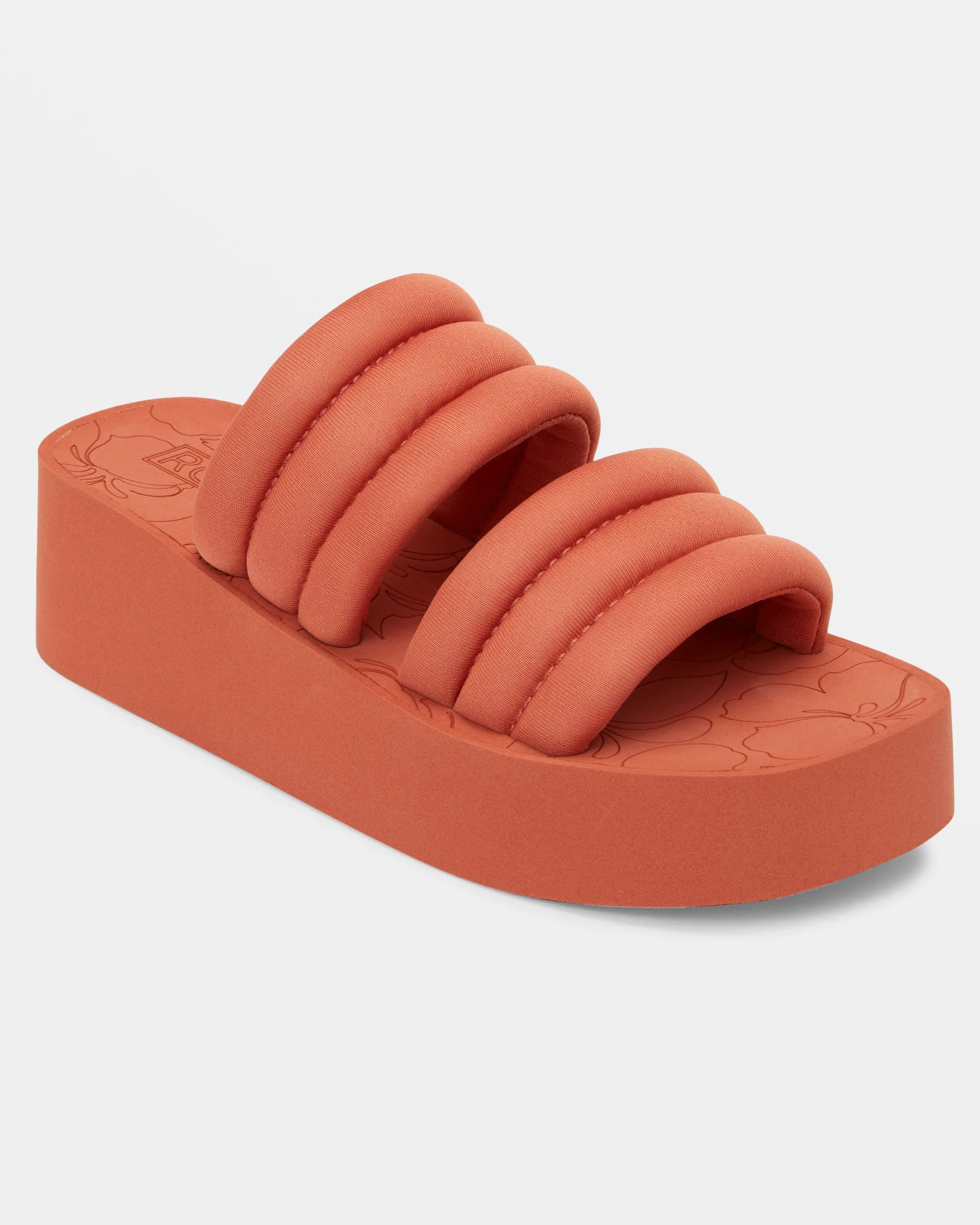 Totally Tubular Slide Sandals - Rust