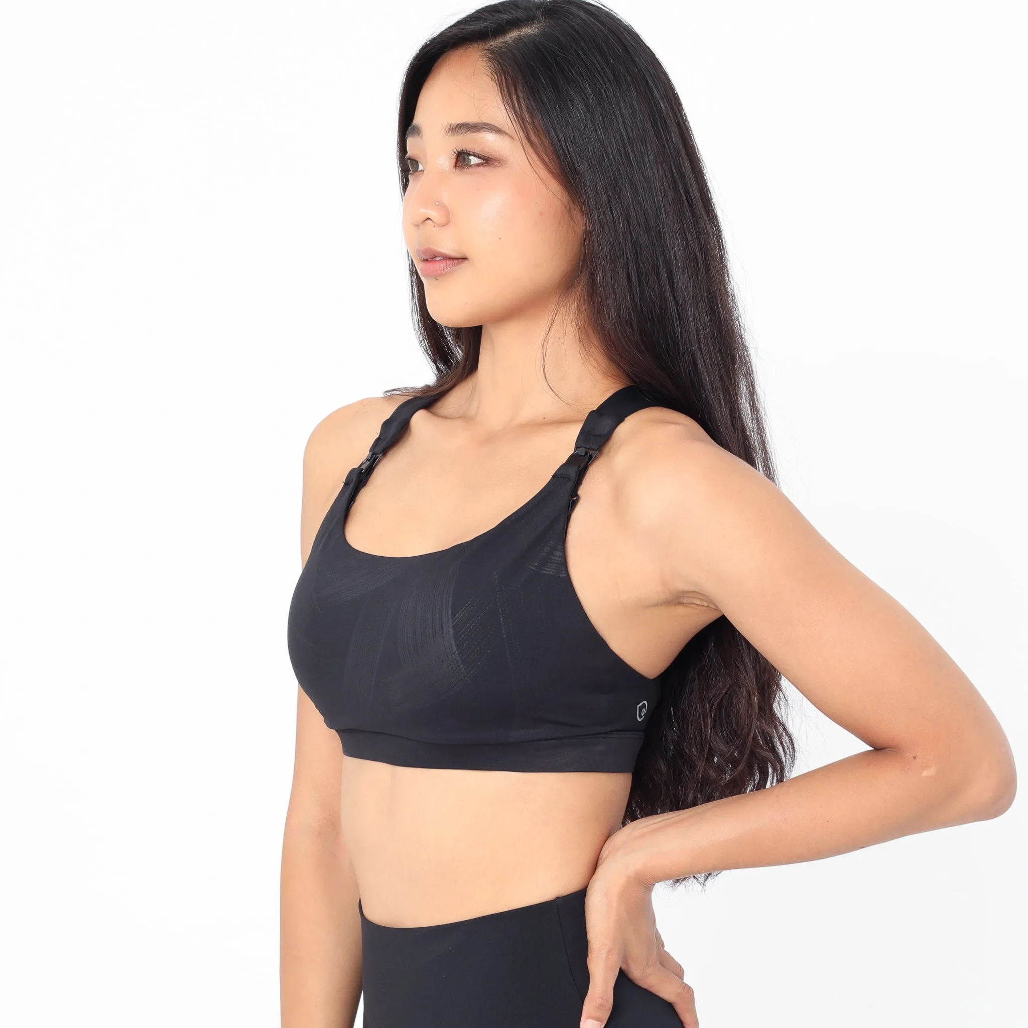 Venice 3 Ultimate Support Full Coverage Nursing & Pumping Sports Bra (Brush Stroke)