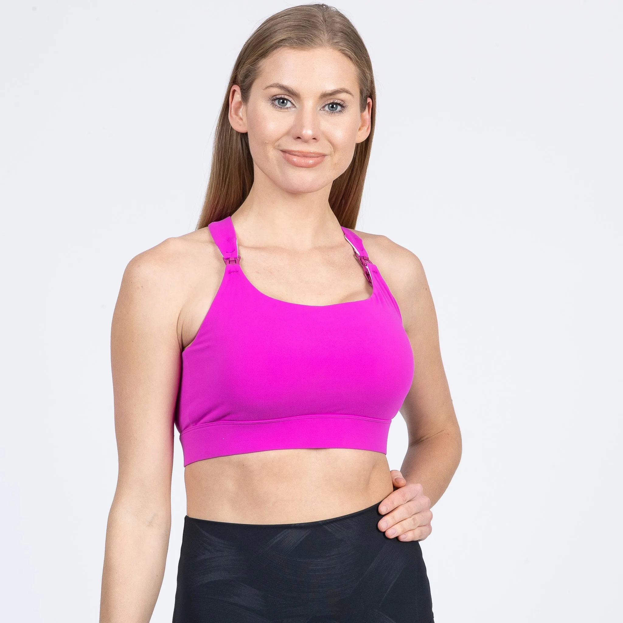 Venice 3 Ultimate Support Full Coverage Nursing & Pumping Sports Bra (Dragon Fruit)