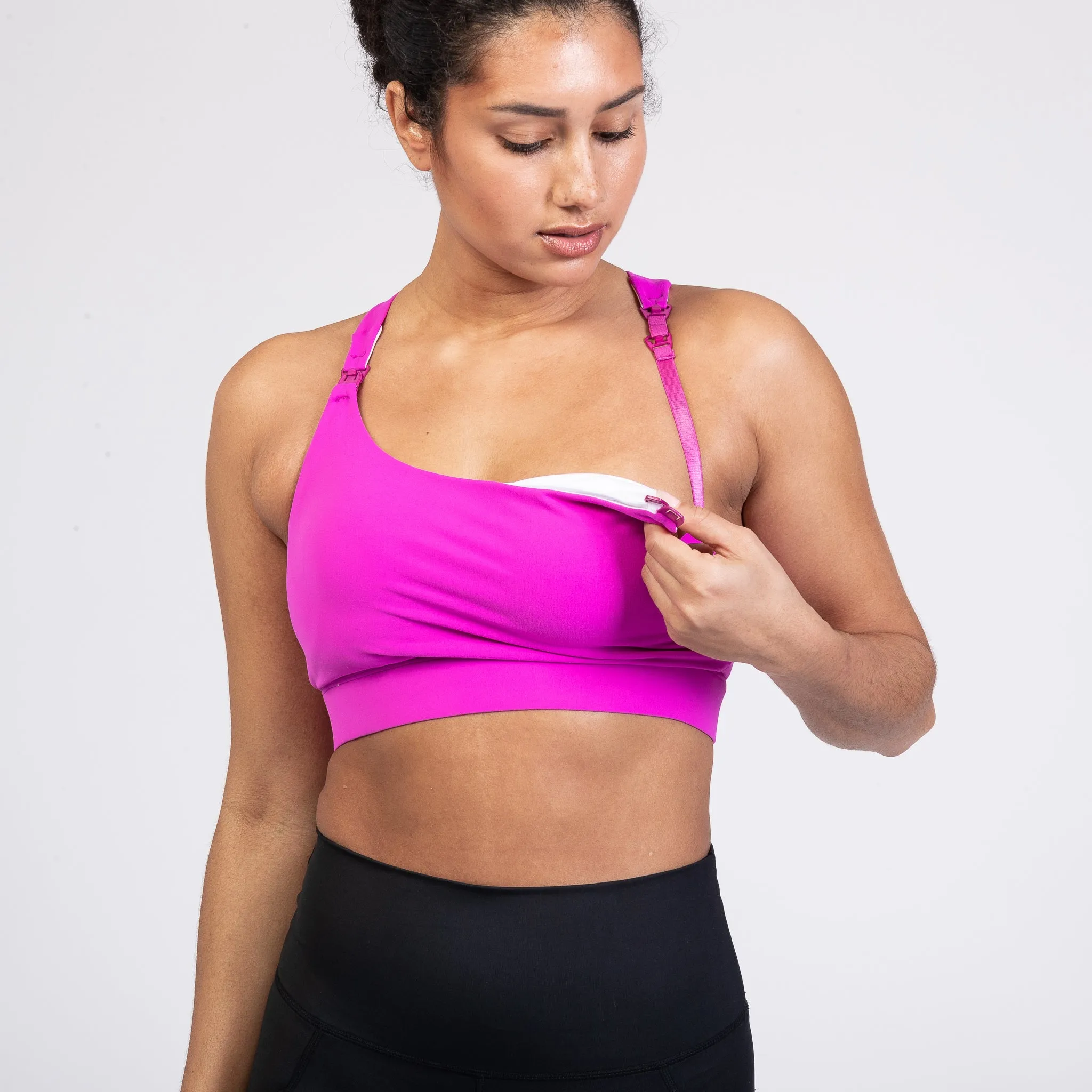 Venice 3 Ultimate Support Full Coverage Nursing & Pumping Sports Bra (Dragon Fruit)