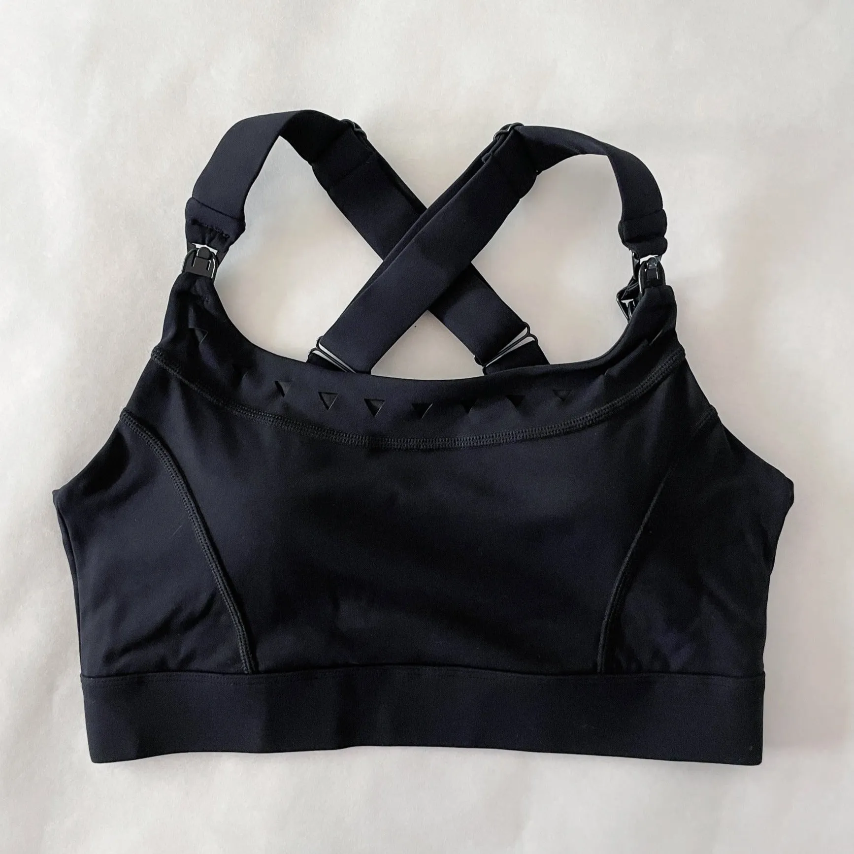 Venice 4 Ultimate Support Full Coverage Nursing & Pumping Sports Bra (Noir)