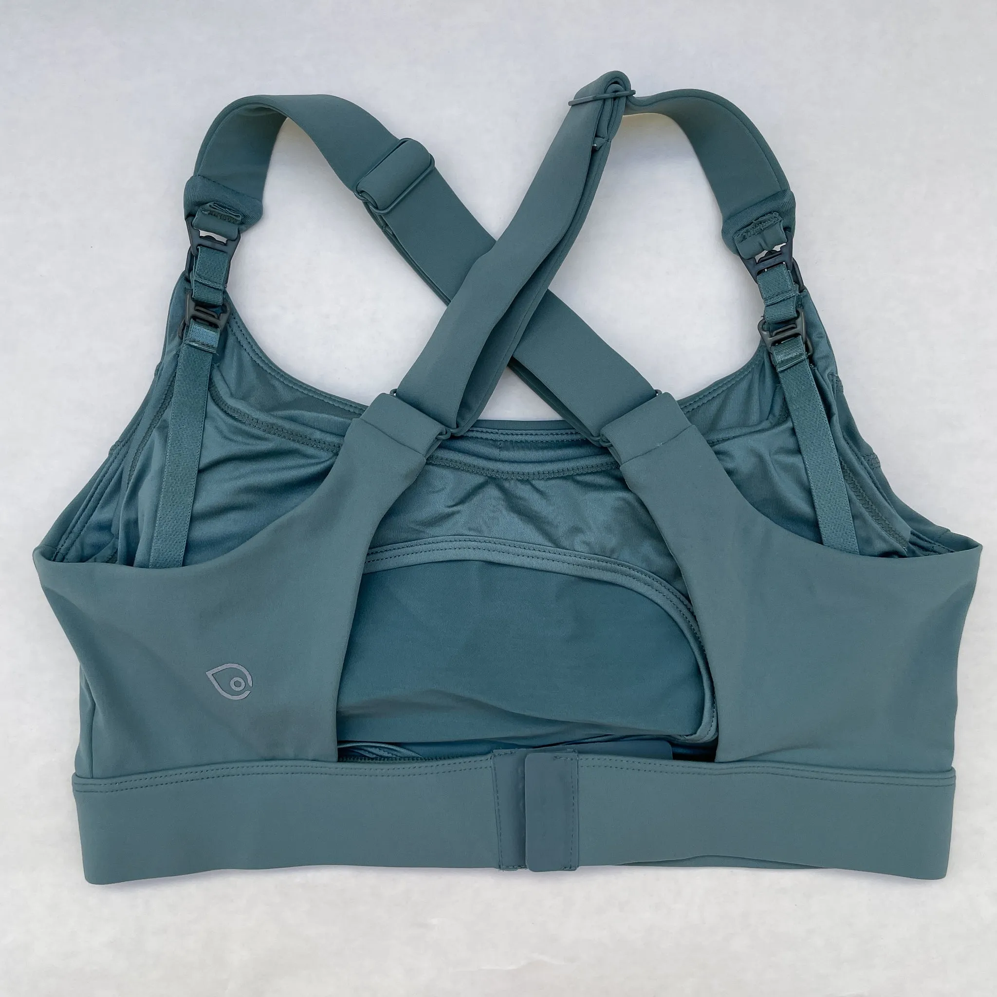 Venice 4 Ultimate Support Full Coverage Nursing & Pumping Sports Bra (Seagrass)