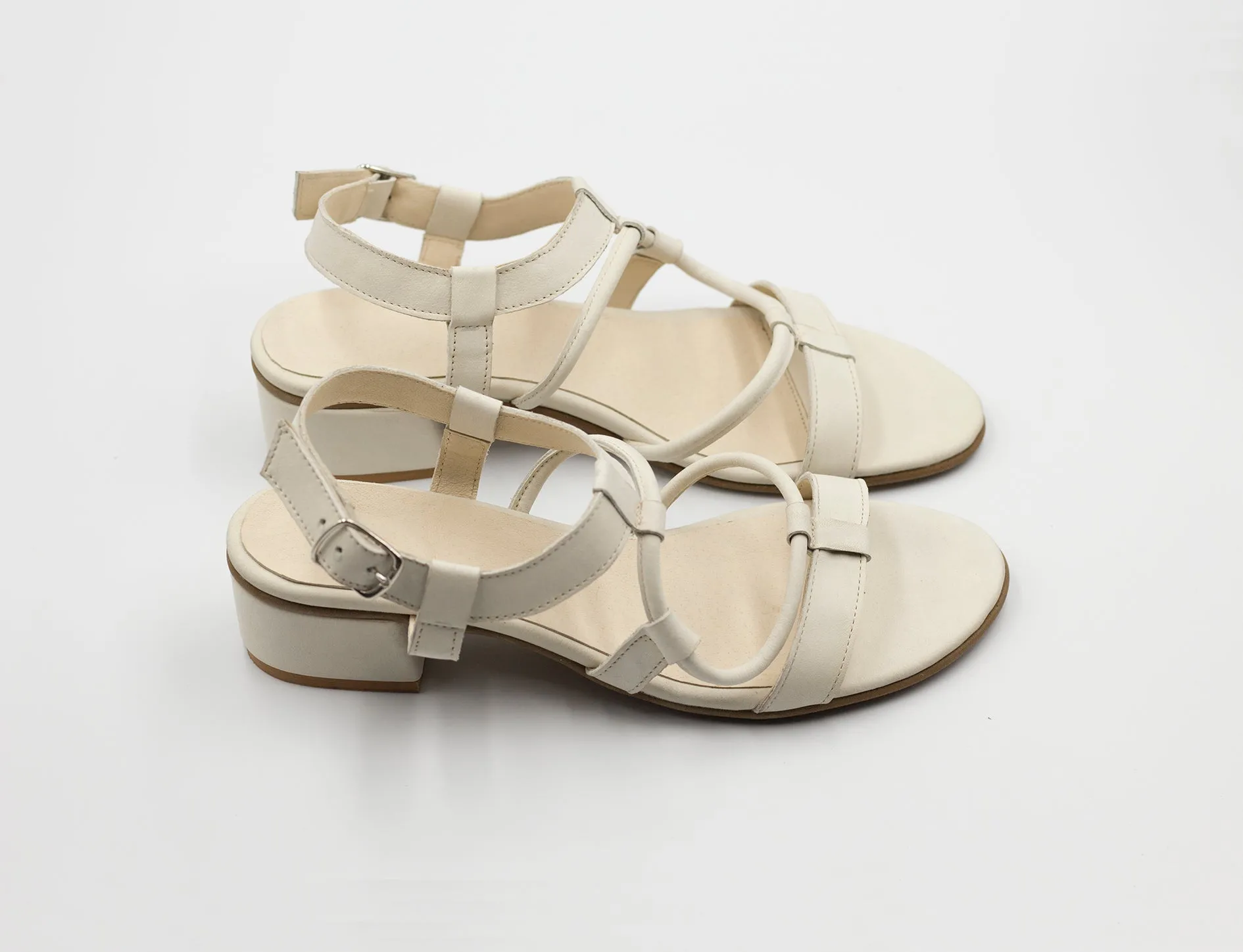 White Cactus - White Sandals