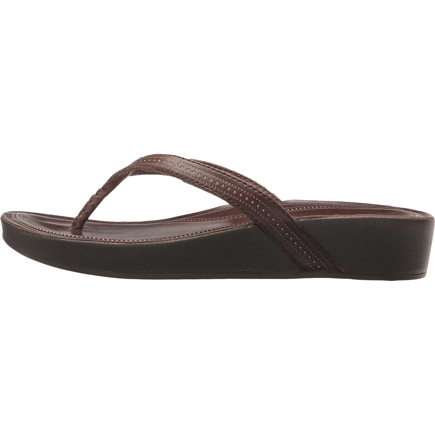 Women's OluKai Ola Dark Java Leather