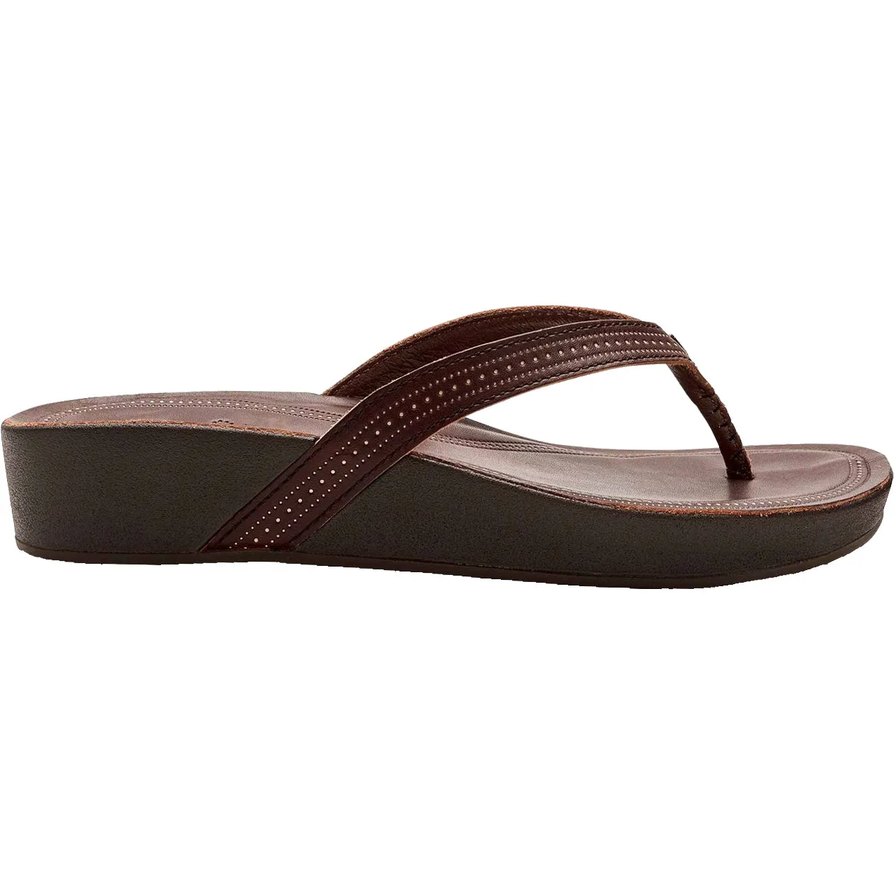 Women's OluKai Ola Dark Java Leather