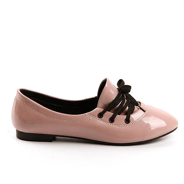 Women's Patent Leather Flats Shoes