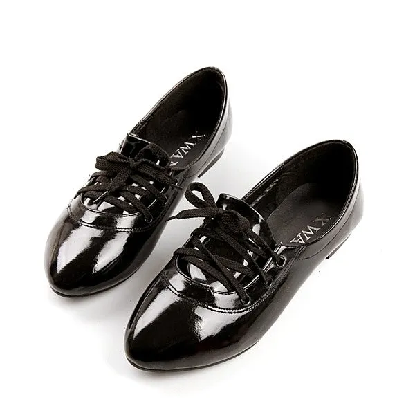 Women's Patent Leather Flats Shoes