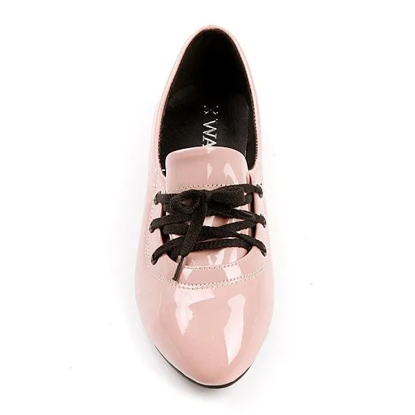 Women's Patent Leather Flats Shoes