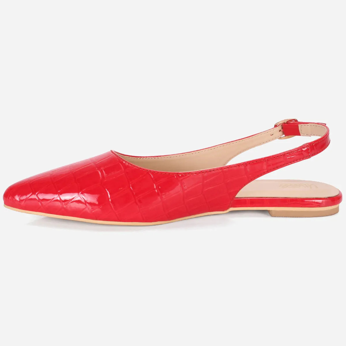 Women's "TAJEZWI" Patent Pointed Flat Shoes