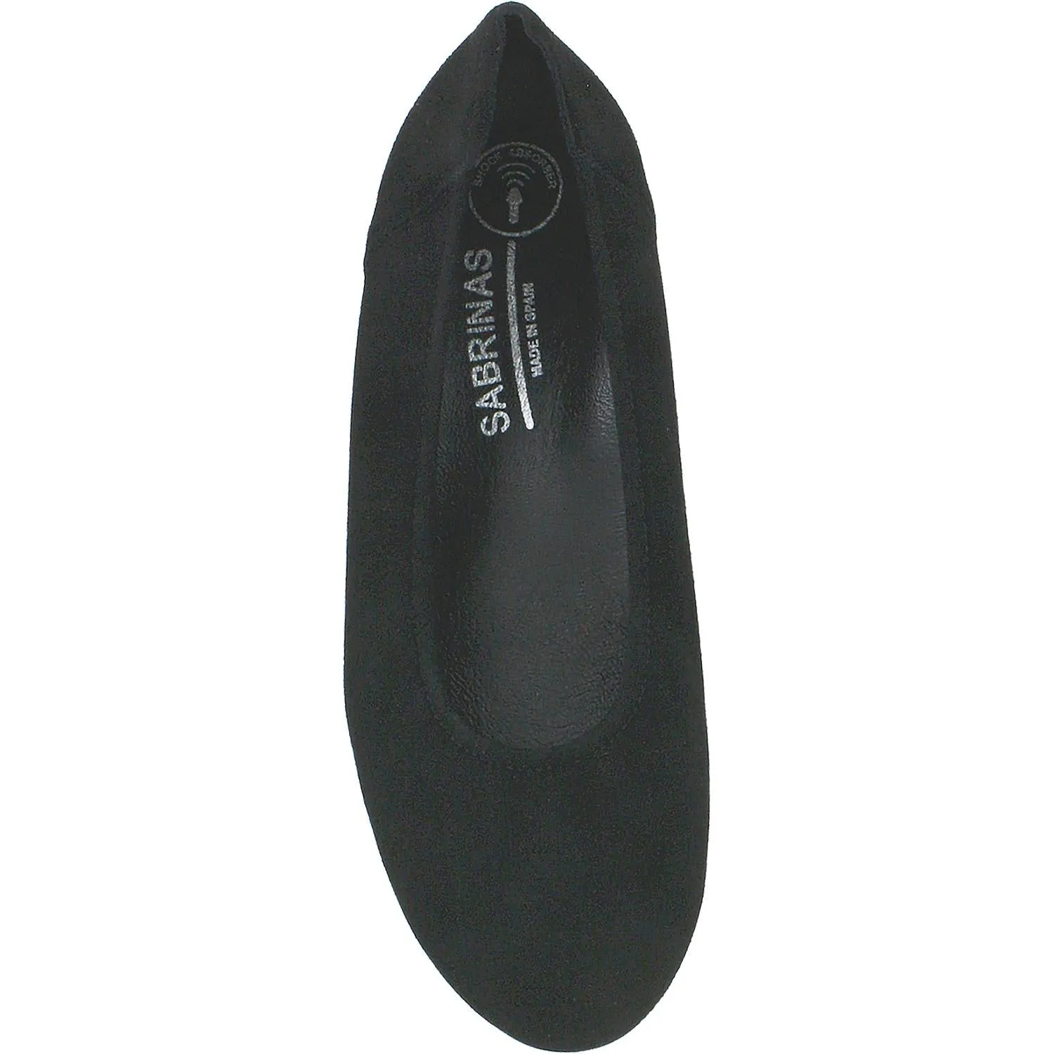 Women's Sabrinas Bruselas 85020 with Removable Arch Support Footbed Black Suede