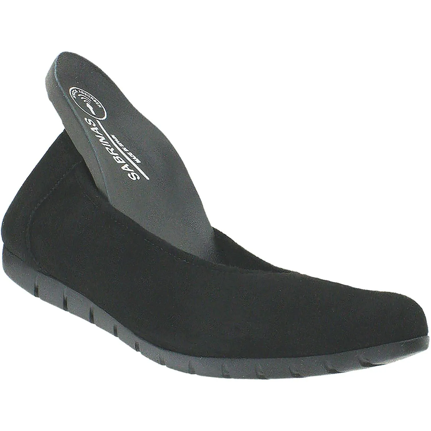 Women's Sabrinas Bruselas 85020 with Removable Arch Support Footbed Black Suede