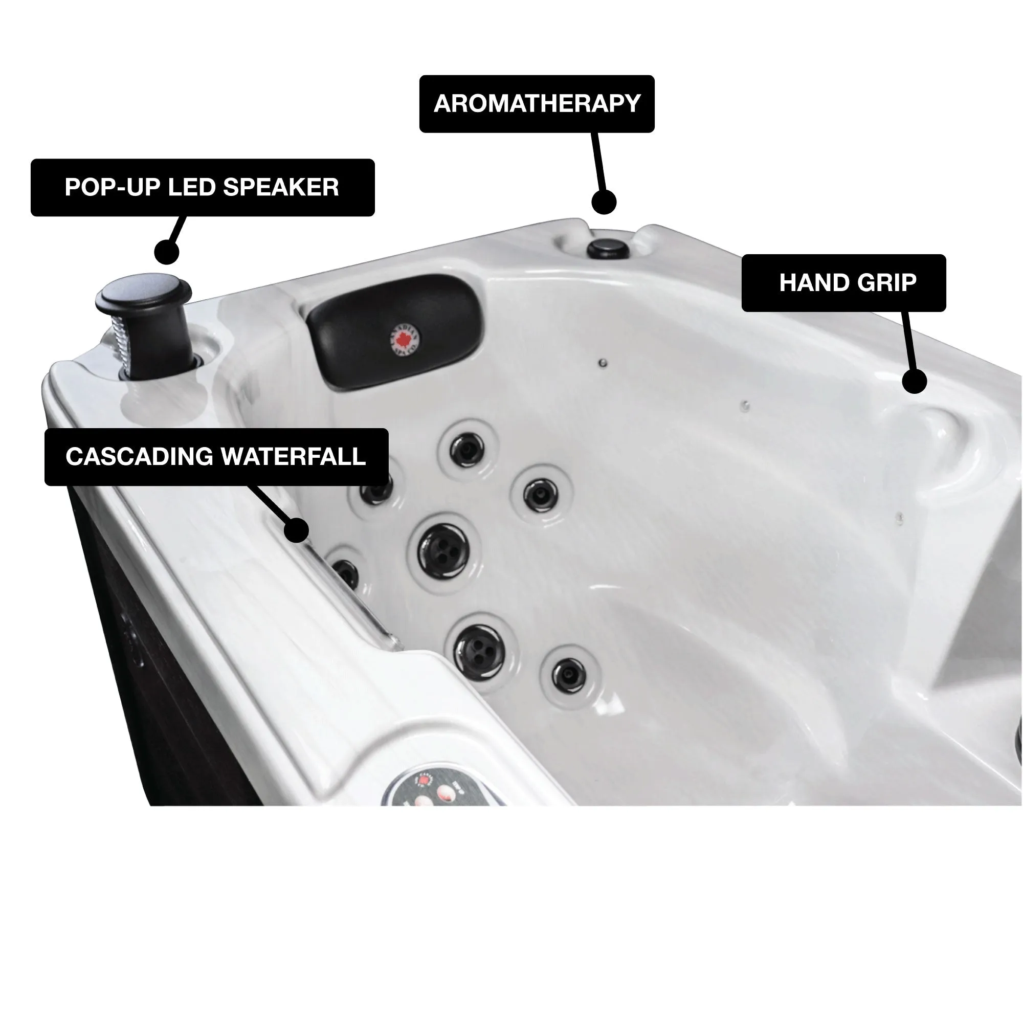 Yukon AI Plug & Play Hot Tub | 2-Person 17-Jet | 213 x 100 cm