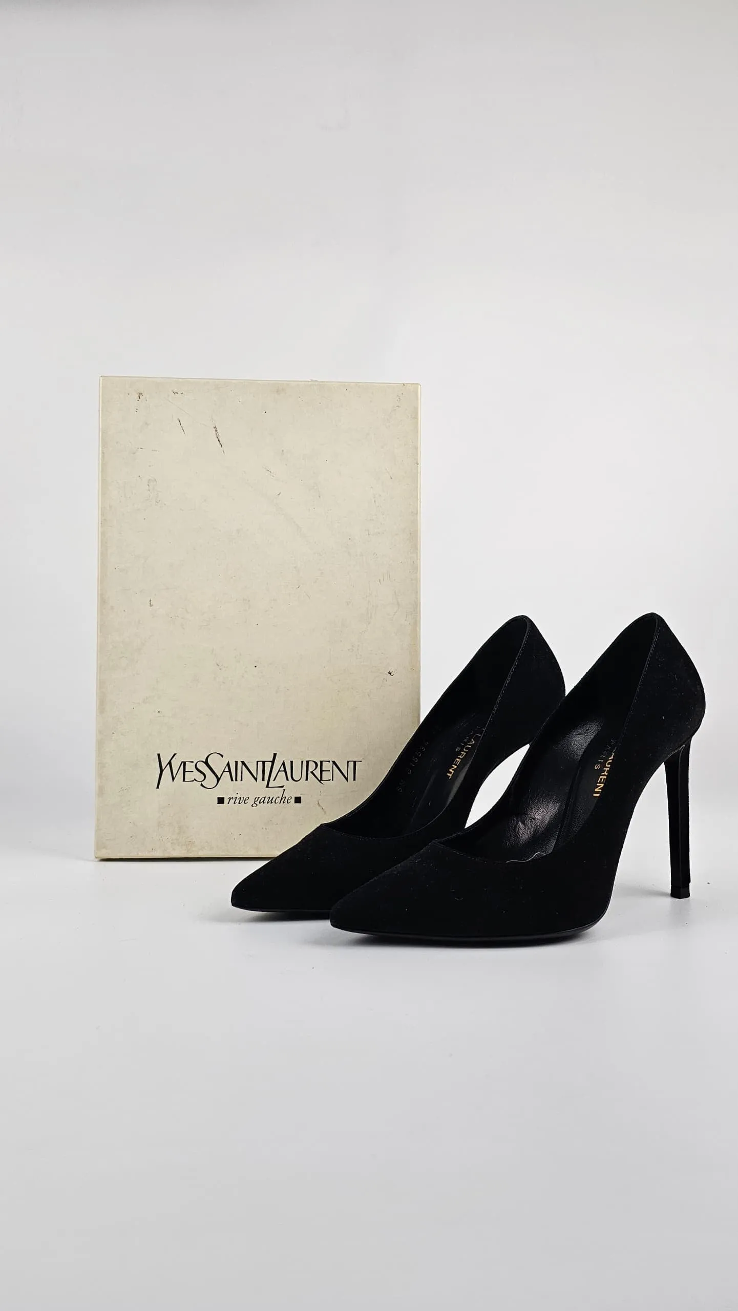 Zoe 105 Suede Leather Pumps Black