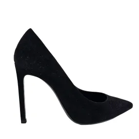 Zoe 105 Suede Leather Pumps Black